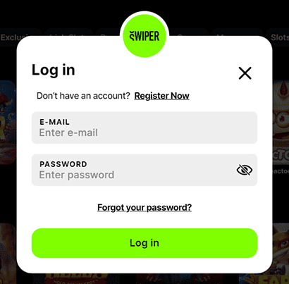 login into Swiper step 3